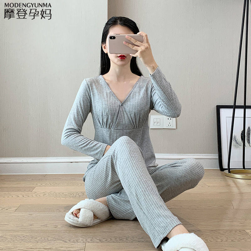 月子服夏季薄款产后月子喂奶家居服套装春秋季哺乳衣套装孕妇睡衣,孕妇装/孕产妇用品/营养,家居服套装,淘宝优惠券,粉丝福利购,淘宝优惠卷