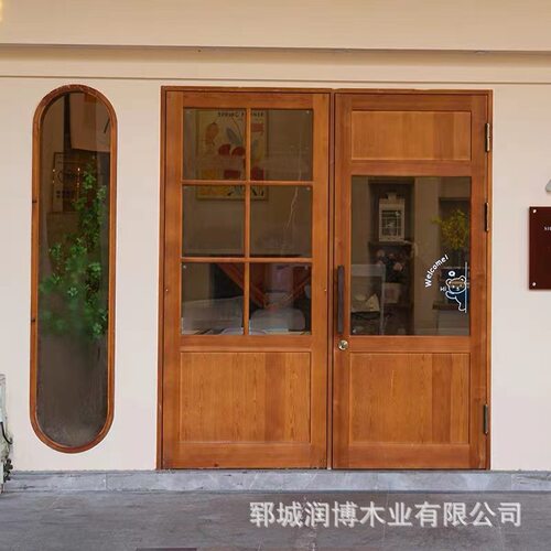 老榆木室内门大门中式别墅进户门围墙老式乡村大门农村庭院仿古门