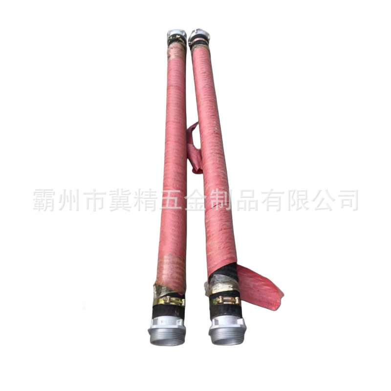 消防车输水管4寸吸水管比武训练螺纹橡胶管快速卡扣排水吸水管