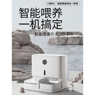 猫脸识别喂食器定时定量智能称重多祇猫视频鸟语花香自动饮水一体