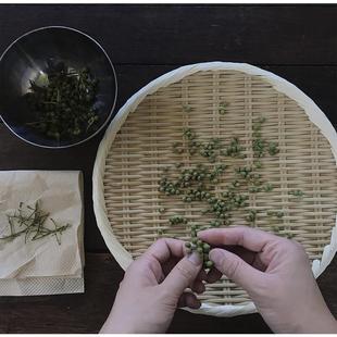 手工藤编竹编托盘水果盘茶点盘点心盘家用餐厅收纳盘 久伴北欧日式