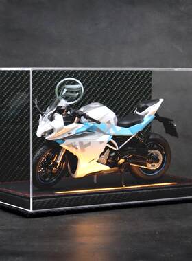 1:12春风250sr机车合金模型机车赛道版彷真灯光摆件男生日礼物