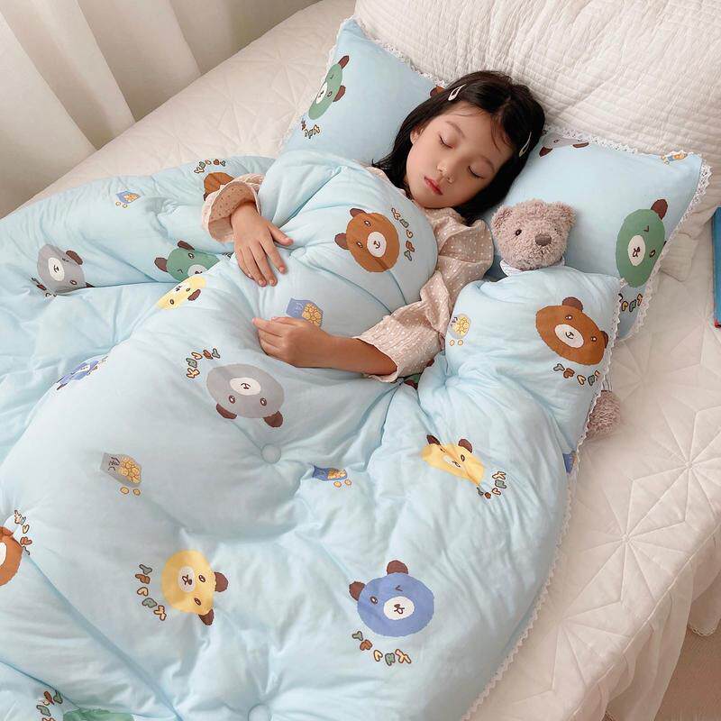 儿童被子春秋冬季夏凉被宝宝幼儿园午睡针织棉单人被学生被芯机洗
