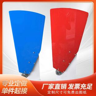 门禁翼闸压克力挡板红色蓝色翼闸门翼板机芯伸缩人行通栅栏机机配
