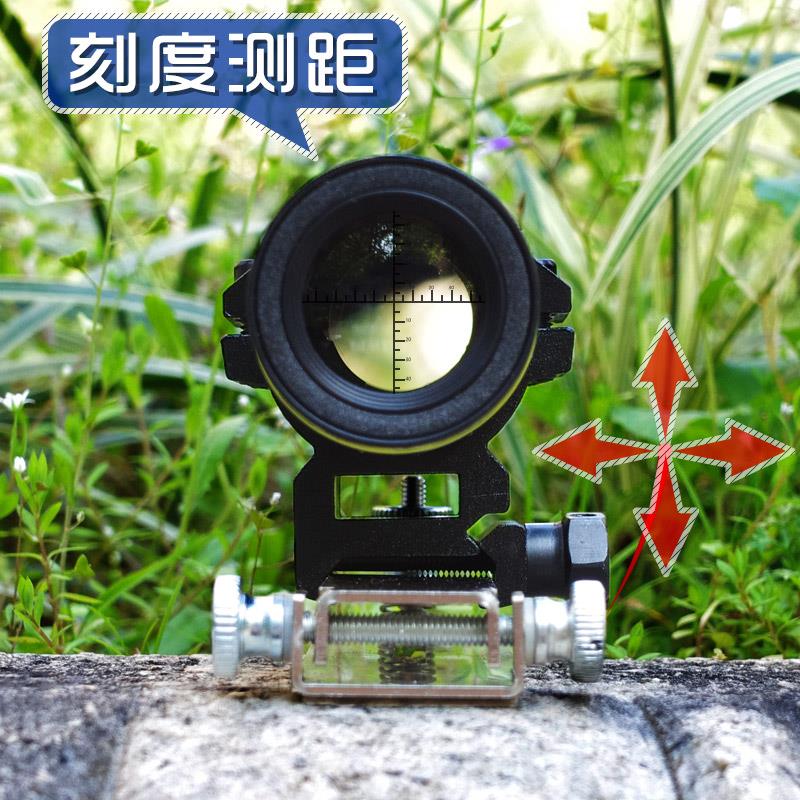 测距瞄准器带十字猫头鹰专用光学可调节导轨高清单筒10倍镜望远镜