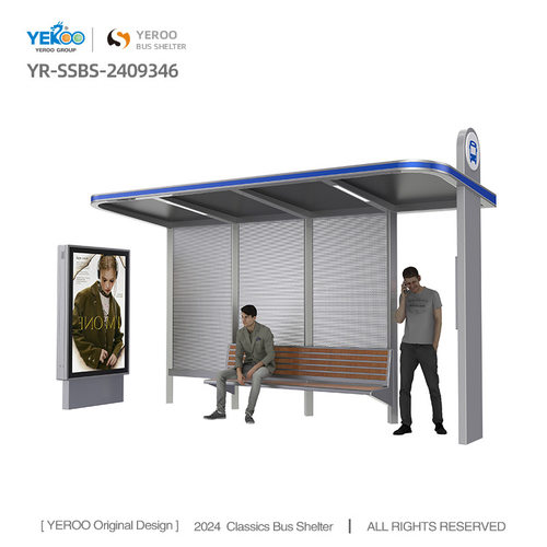 Outdoor Furniture Modern Bus Shelter and Lightbox Price