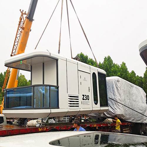 乡村花园小别墅小房子景观造景房屋建筑户外移动露营太空舱房