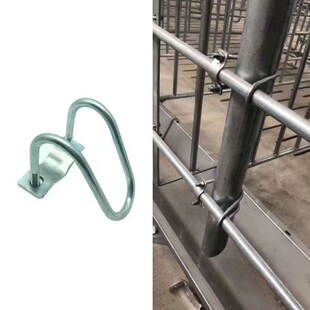 猪用饮水b器管卡十字管卡双U型卡扣一字管卡镀锌管连接件固定卡箍