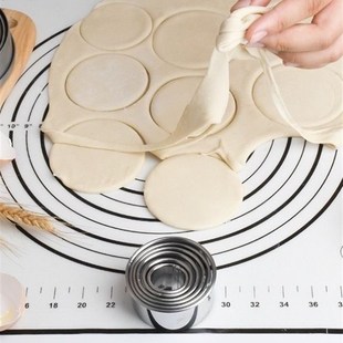 点不锈钢圆饼模具烘焙工具1y1件套饺子皮切割模具饺子皮圆刀