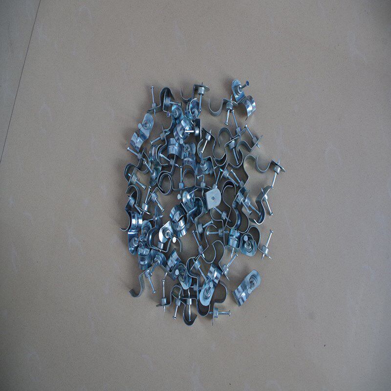 钢钉光缆线卡带h钉铁皮卡镀锌管卡马鞍卡 骑马卡 U型线卡 管箍抱