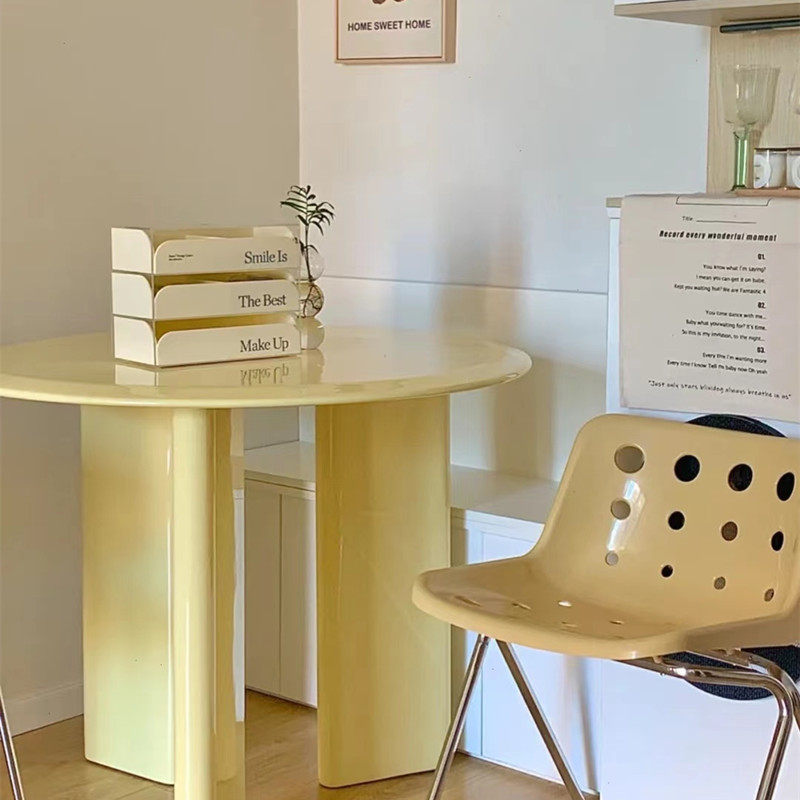 北欧ins圆形餐桌组合小户型简约实木圆桌极简网红咖啡厅洽谈桌子,住宅家具,餐桌+餐椅,淘宝优惠券,粉丝福利购,淘宝优惠卷