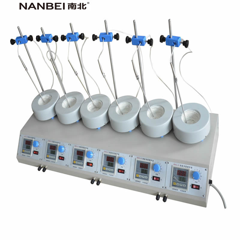 低噪音搅拌电热套ZNCL-DL数显六联磁力电热搅拌器