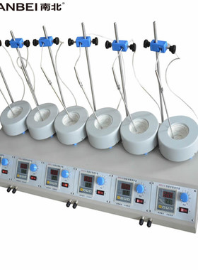 低噪音搅拌电热套ZNCL-DL数显六联磁力电热搅拌器