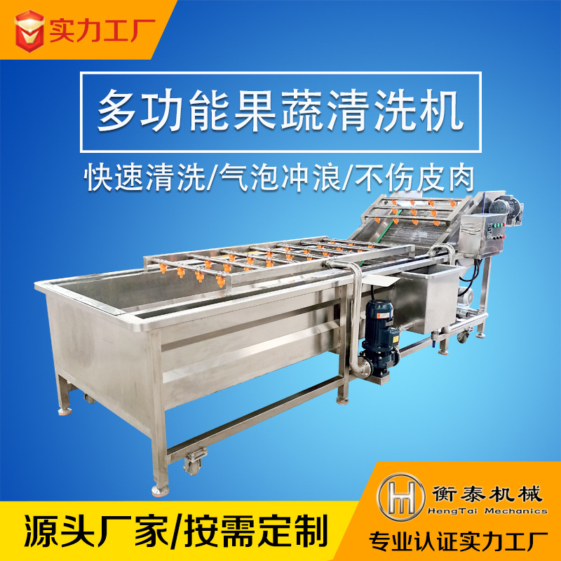 果蔬气泡清洗机大枣清洗机操作简单免安装不锈钢全自动大型洗菜机