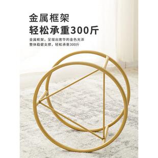 凳门口矮板凳 网红小凳子家用客厅沙发凳茶几凳北欧轻奢布艺穿换鞋