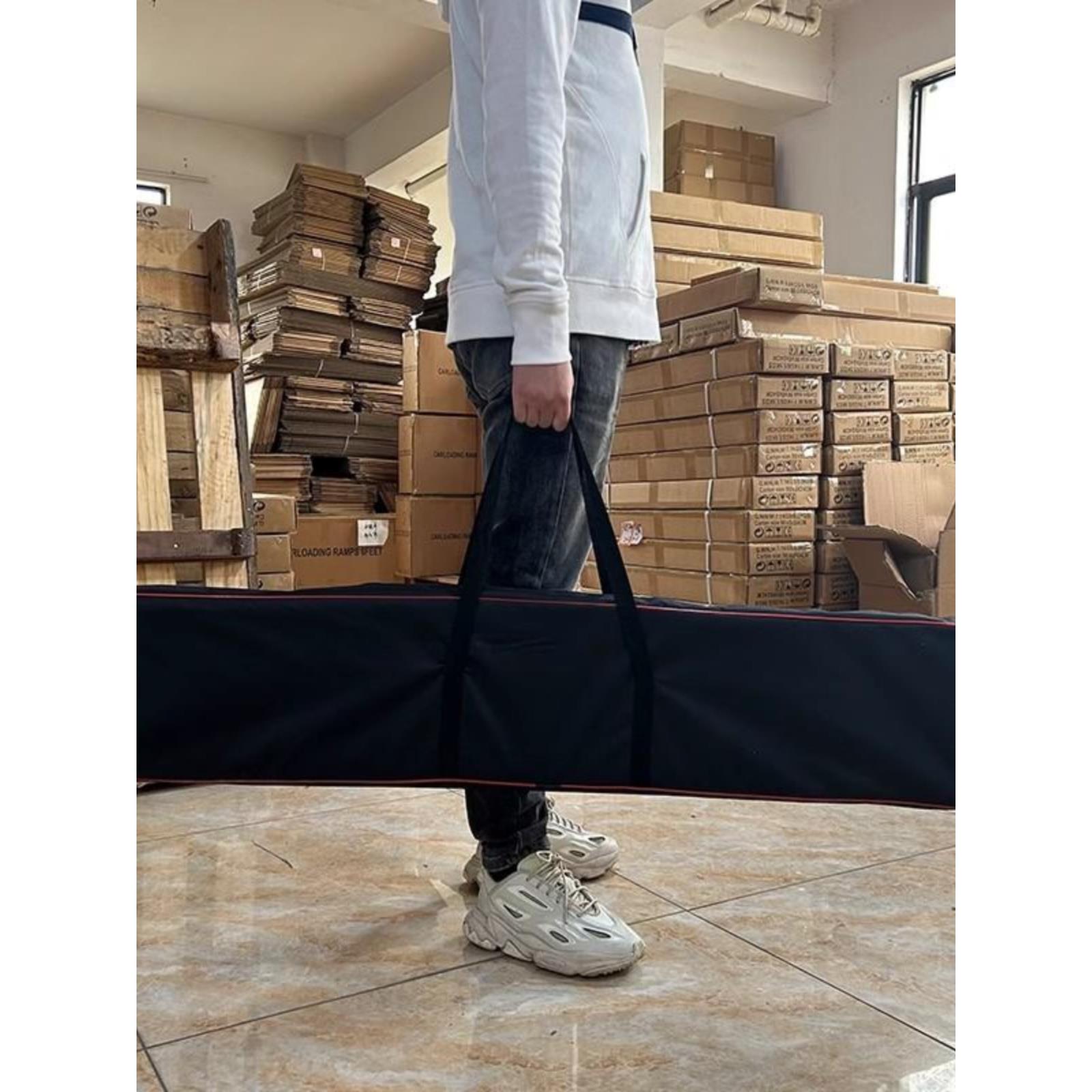 无障碍轮椅坡道便携可伸缩电动车航空箱上楼梯台阶装车斜坡板垫板