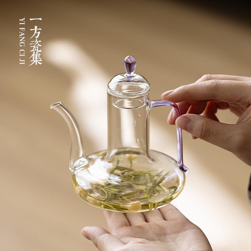 高硼硅玻璃泡茶壶小号绿茶泡茶器冷泡壶一人用花茶壶2026新款茶壶