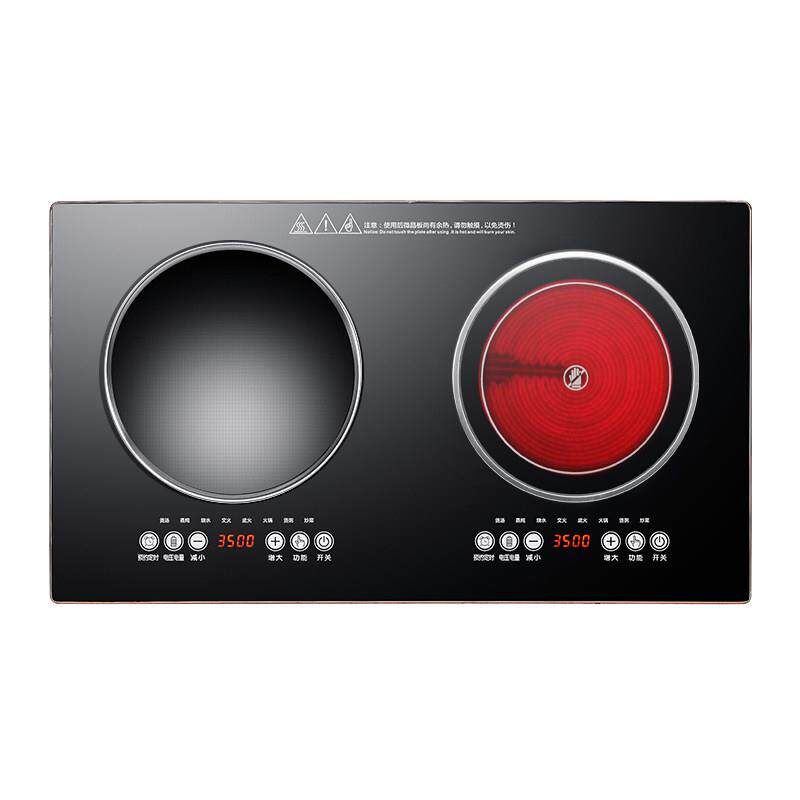 左凹电磁炉右平电陶炉双灶嵌入式大功率3500瓦-5000W-6000W电灶