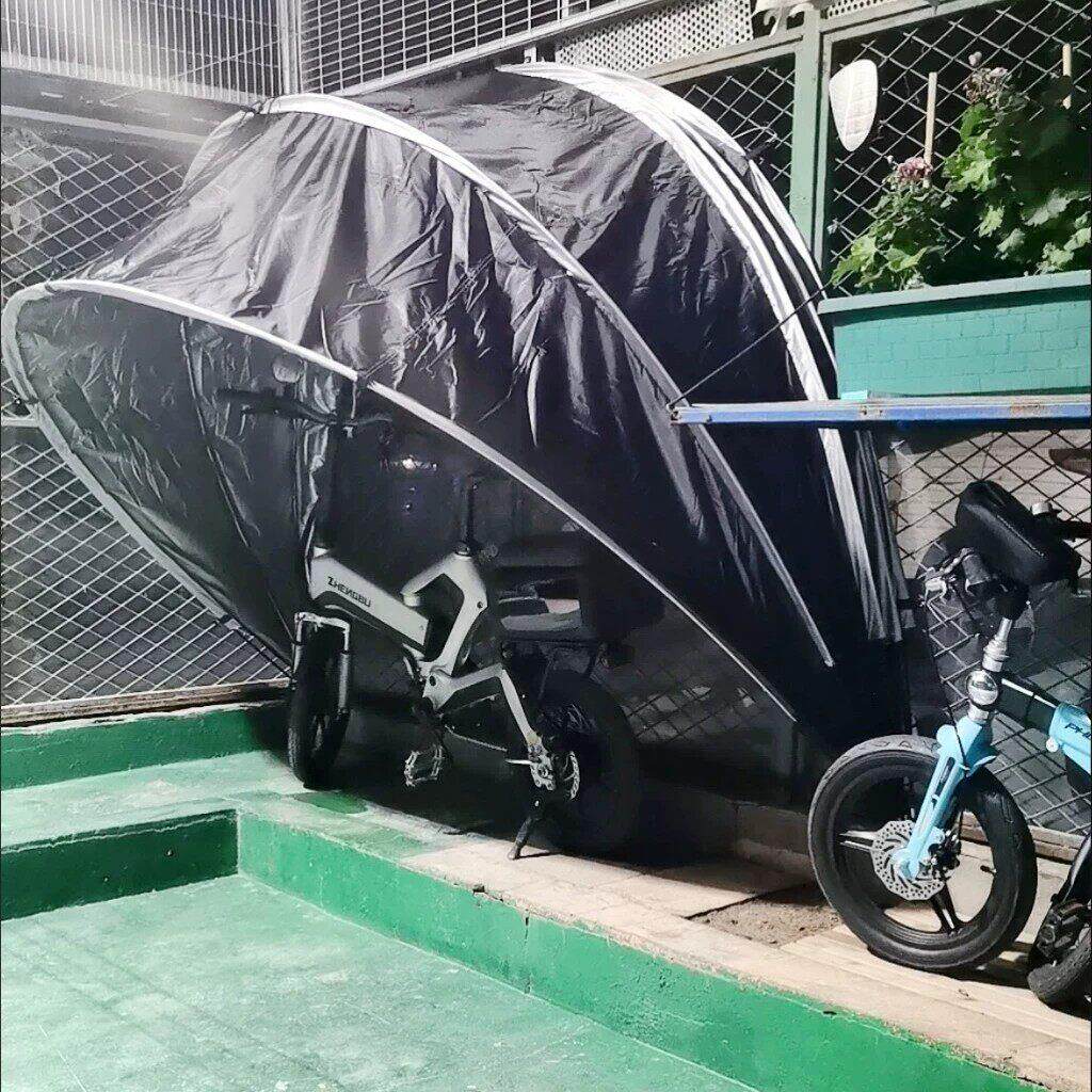 折叠可携式自行车帐篷车篷户外骑行防雨单人防尘罩电动车棚可折叠