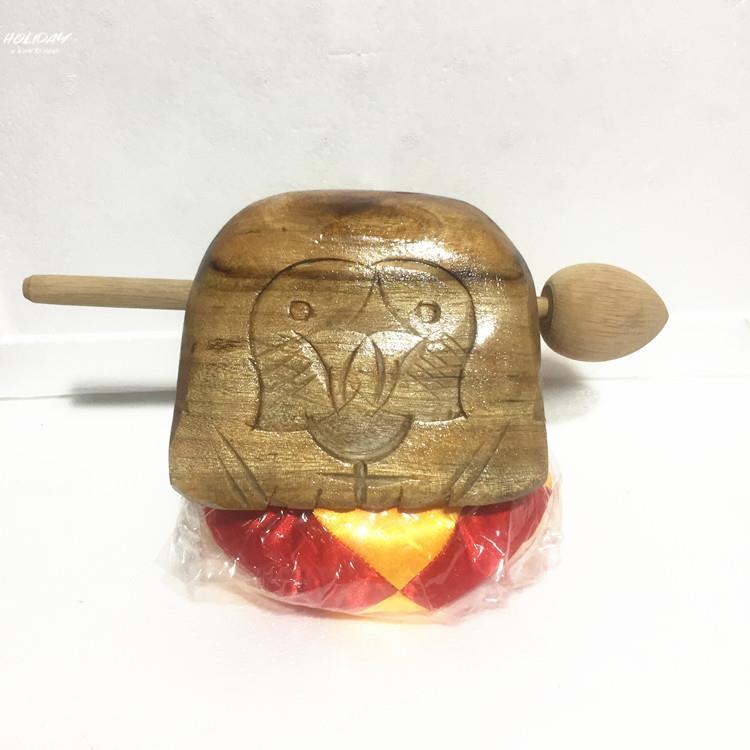 。木鱼法器实木木鱼敲老式木鱼小型木鱼静心木鱼随身木鱼结缘清漆