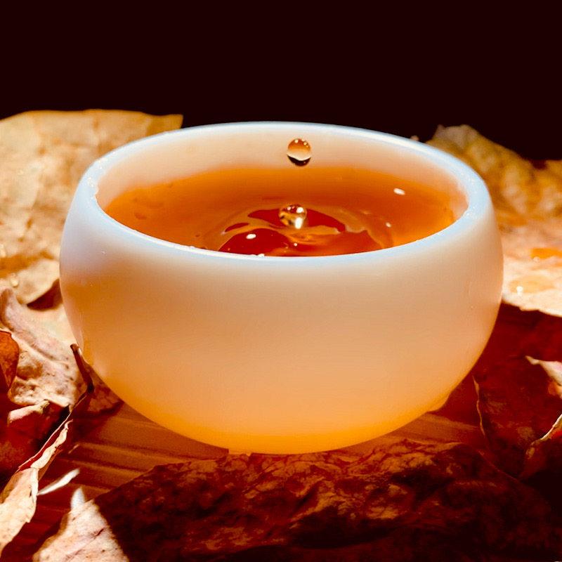 德化羊脂玉白瓷大禅定杯茶杯罗汉杯能量杯铁观音主人杯个人品茗杯