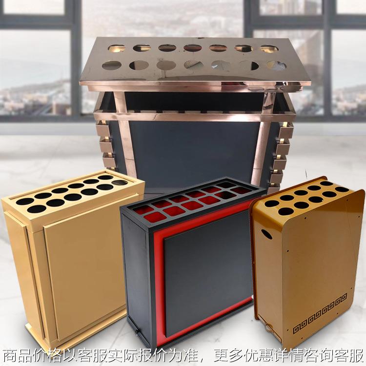雨伞架酒店大堂铁艺雨伞置物架铁艺商用彩色楼盘收纳雨伞套桶架子