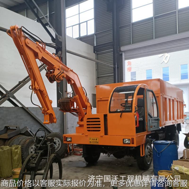 广西甘蔗抓机 园林树木自制随车抓 6吨10吨抓机图片