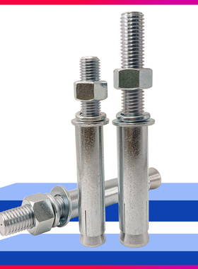 镀锌8.8级大头膨胀套管加强型膨胀锚栓TGQ型M16M18M20国标GB22795