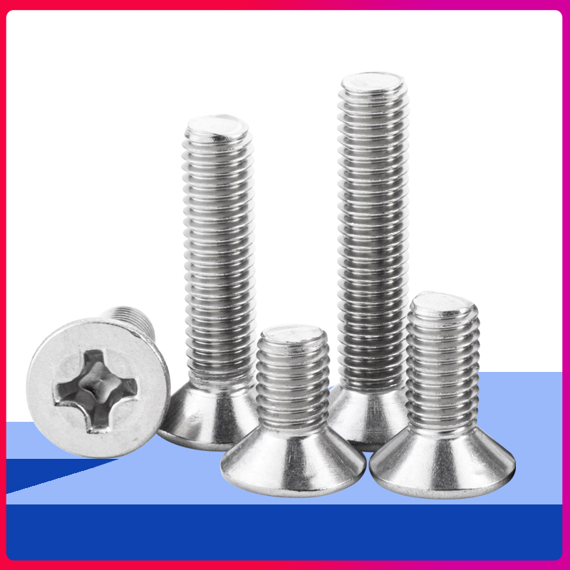 304不锈钢十字沉头螺钉平头螺丝