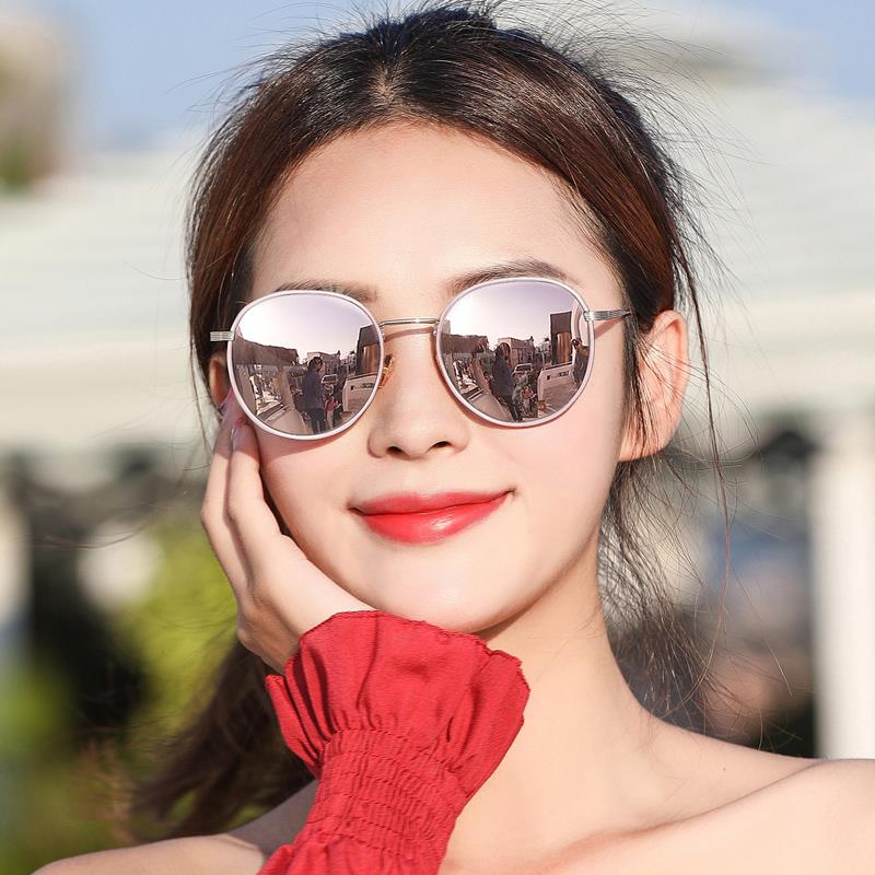 2024年新款偏光太阳镜女款眼睛防紫外线小脸网红圆墨镜2023潮街拍
