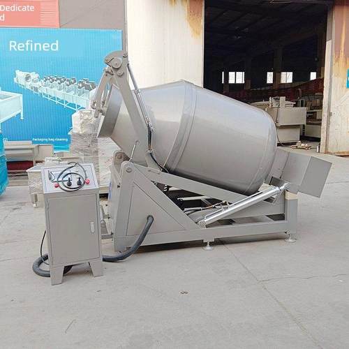 全自动1700L真空滚轮肉深加工腌制设备白条纹鸡真空液压滚轮箱