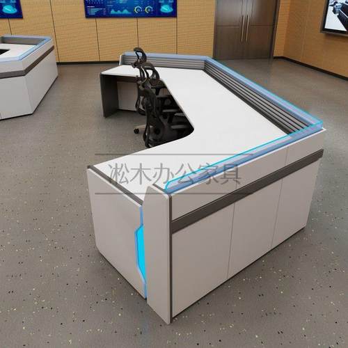 指挥中心控制台操作台弧形指挥台科技感数据中心监控台安防调度台