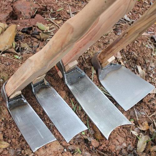 老式锰钢进口锄头除草神器农具家用户外挖土开荒种菜挖笋专用工具