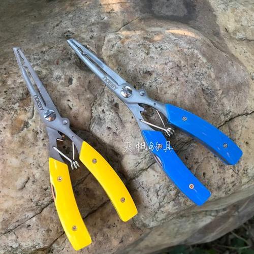 NOEBY诺比 多功能弯嘴路亚钳160mm多用钳剪 开环钳剪线夹鱼钳