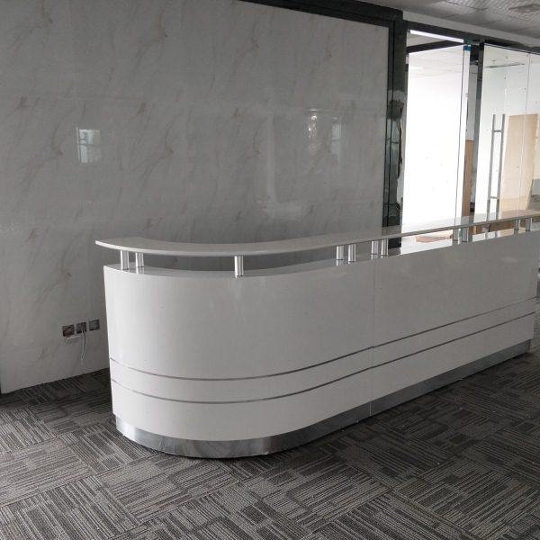 办公家具时尚烤漆前台现代接待台迎宾台简约收银台吧台咨询台