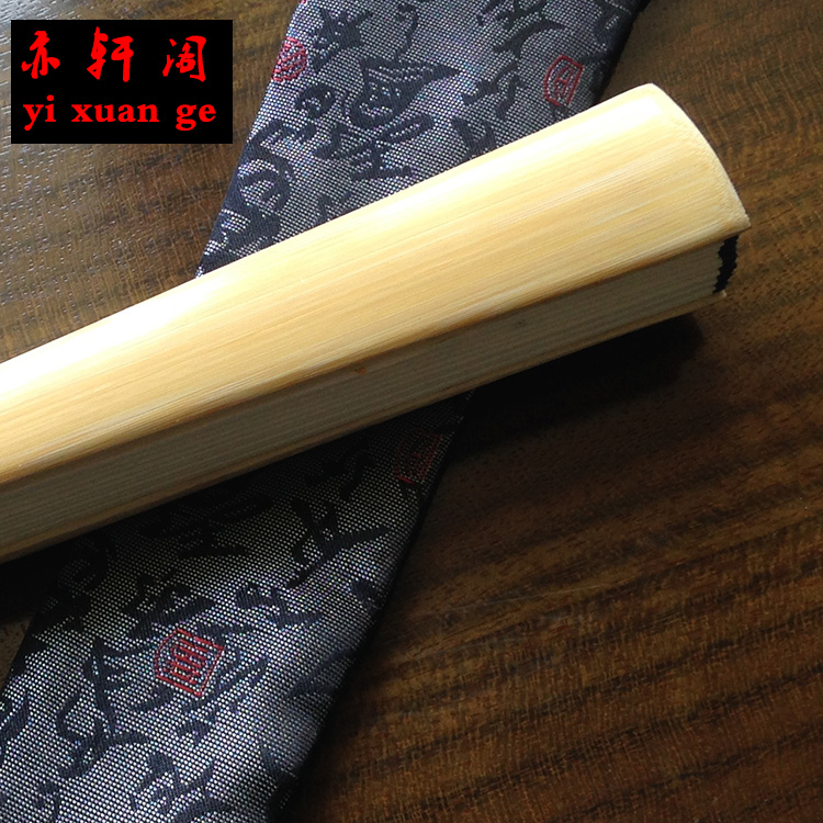 宣纸扇子折扇男中国风空白手工日用工艺礼O品竹节竹扇夏季包邮