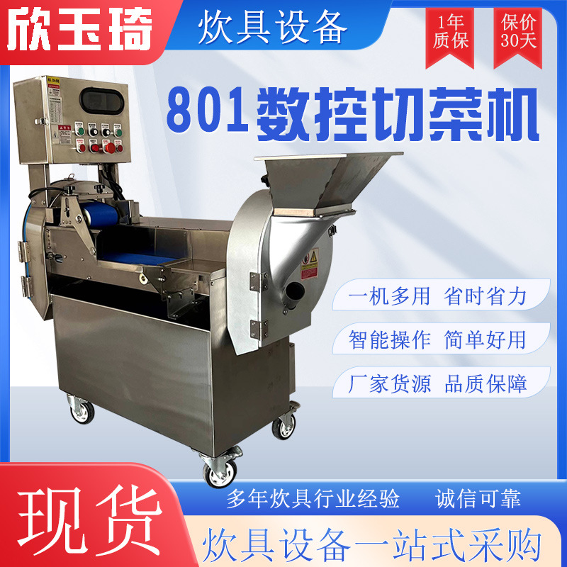 厂家现货不锈钢切丝片丁段一体机 切菜机商用多功能切菜机 切菜机