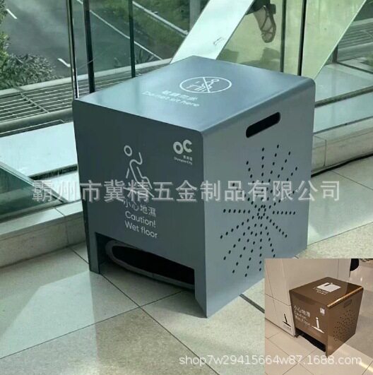 商场沥水桶空调304不锈钢接水桶方形草坪假草地滑标方形沥水桶