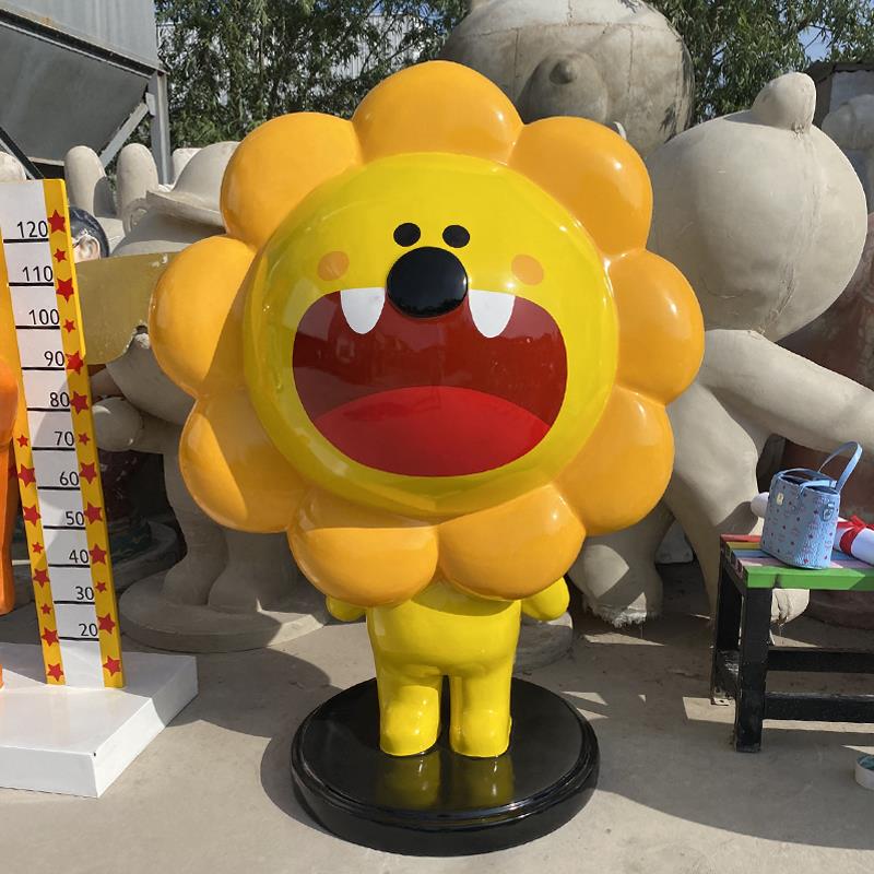 玻璃钢卡通雕塑定制户外大型吉祥物网红熊模型现货彩绘人物摆件