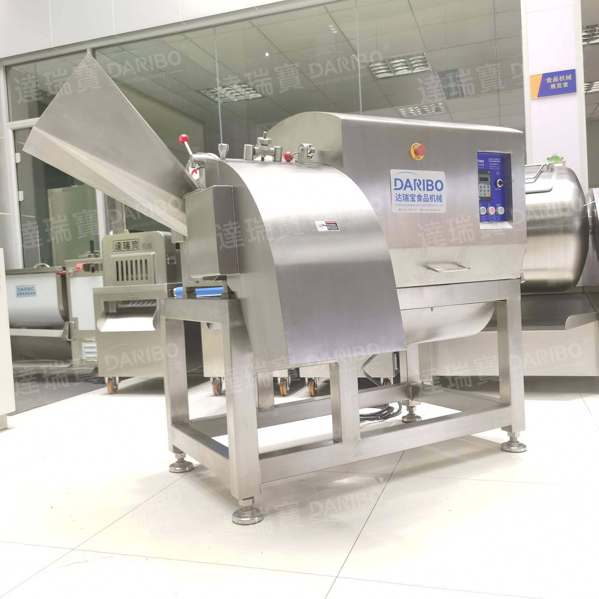 lDRB-D450冻肉切粒机整块冻板鸡胸肉切丁机螺肉切粒机商用