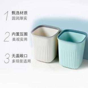 ql@houya大号家用垃圾桶轻奢风客厅压圈设计公室大容量方形垃圾