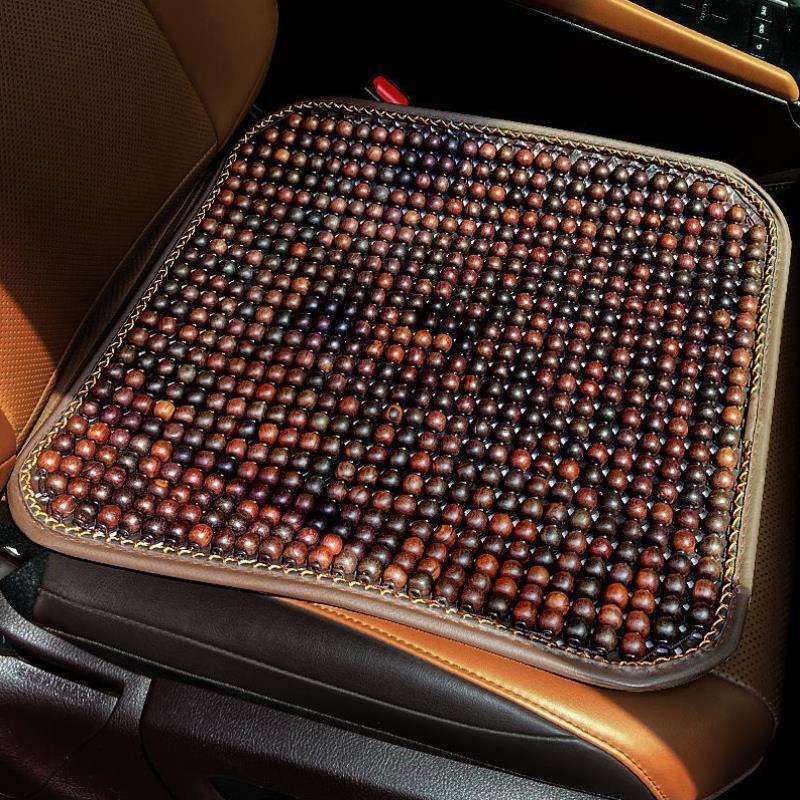 汽车坐垫夏季木珠单片透气凉垫座椅垫大红酸枝实木珠子座垫单屁垫