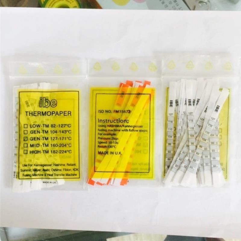 优质英国进口IBE牌 测温纸 试温纸卡片 粘合粘衬机 钻石烫画机用