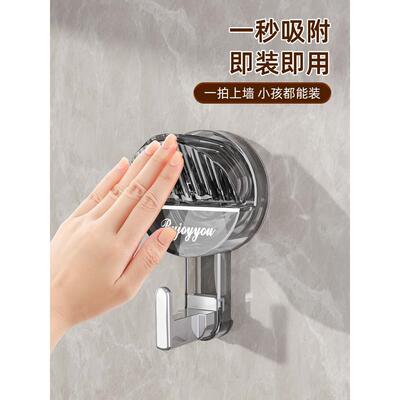 吸盘式置物架厨房挂钩锅铲免打孔粘钩挂铲子勺子毛巾多功能的架子