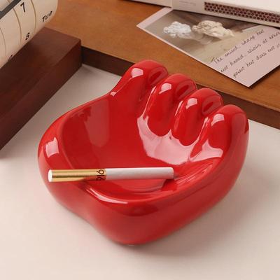 贝汉美中古风创意个性潮流陶瓷烟灰缸家用轻奢客厅办公室茶几摆件