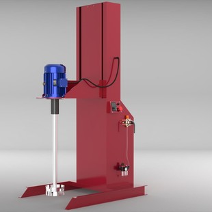 3KW三相电机混合搅拌气动升降大功率生产型工业用油漆涂料分散机