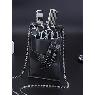 采购产品真皮剪刀包，美发专用剪斜挎包，发型师美发工具包，宠物