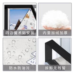 保暖棉窗帘卧室挡风保暖防风密封保温膜窗户封窗神器防冻防寒 冬季