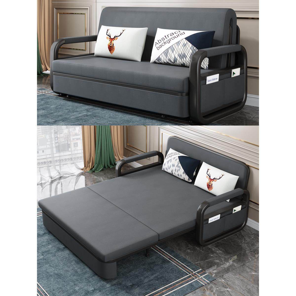 沙发床可折叠两用单人小户型1米网红猫抓布简易阳台1.5双人沙发床,住宅家具,可折叠床,淘宝优惠券,粉丝福利购,淘宝优惠卷