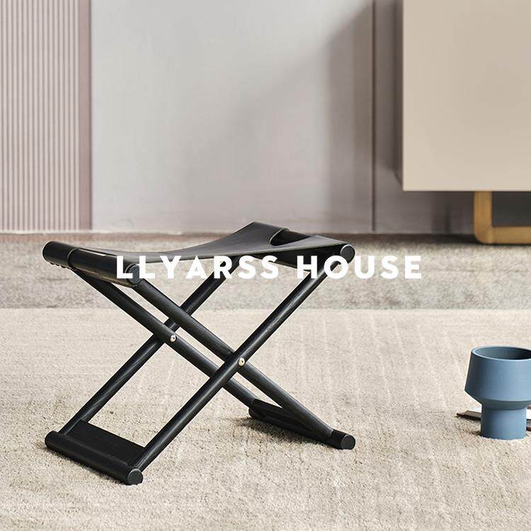 LLYARSS利亚斯/折叠凳/简约新中式马扎凳马鞍皮/AT